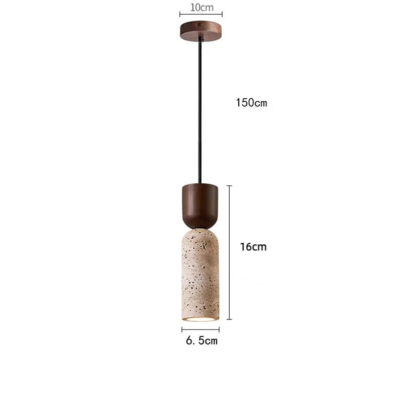 Écorce, suspension bois et pierre