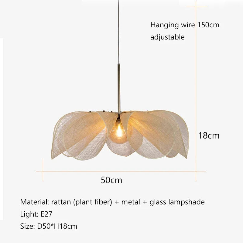 Cendre, suspension en tissu