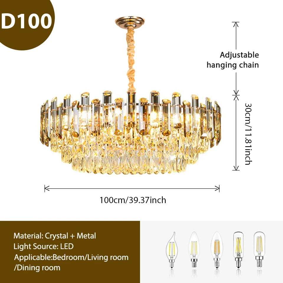 Facette, lustre en cristal