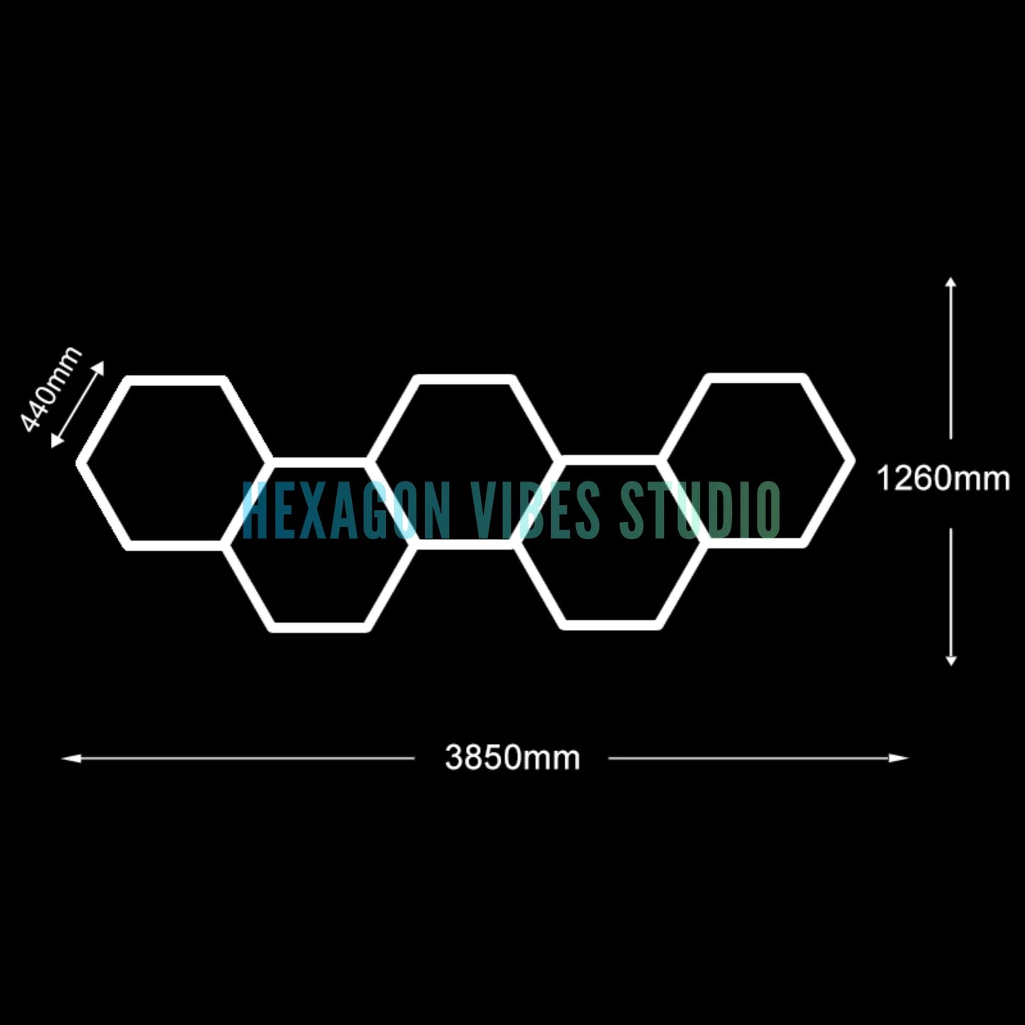 Plafonnier Hexagonal LED — Garage & Atelier, vue 18