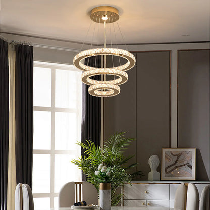 Versailles — Lustre en Cristal à Trois Étages, vue 4