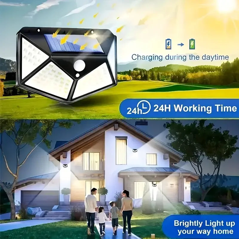 Applique Solaire de Jardin 100 LED, vue 4