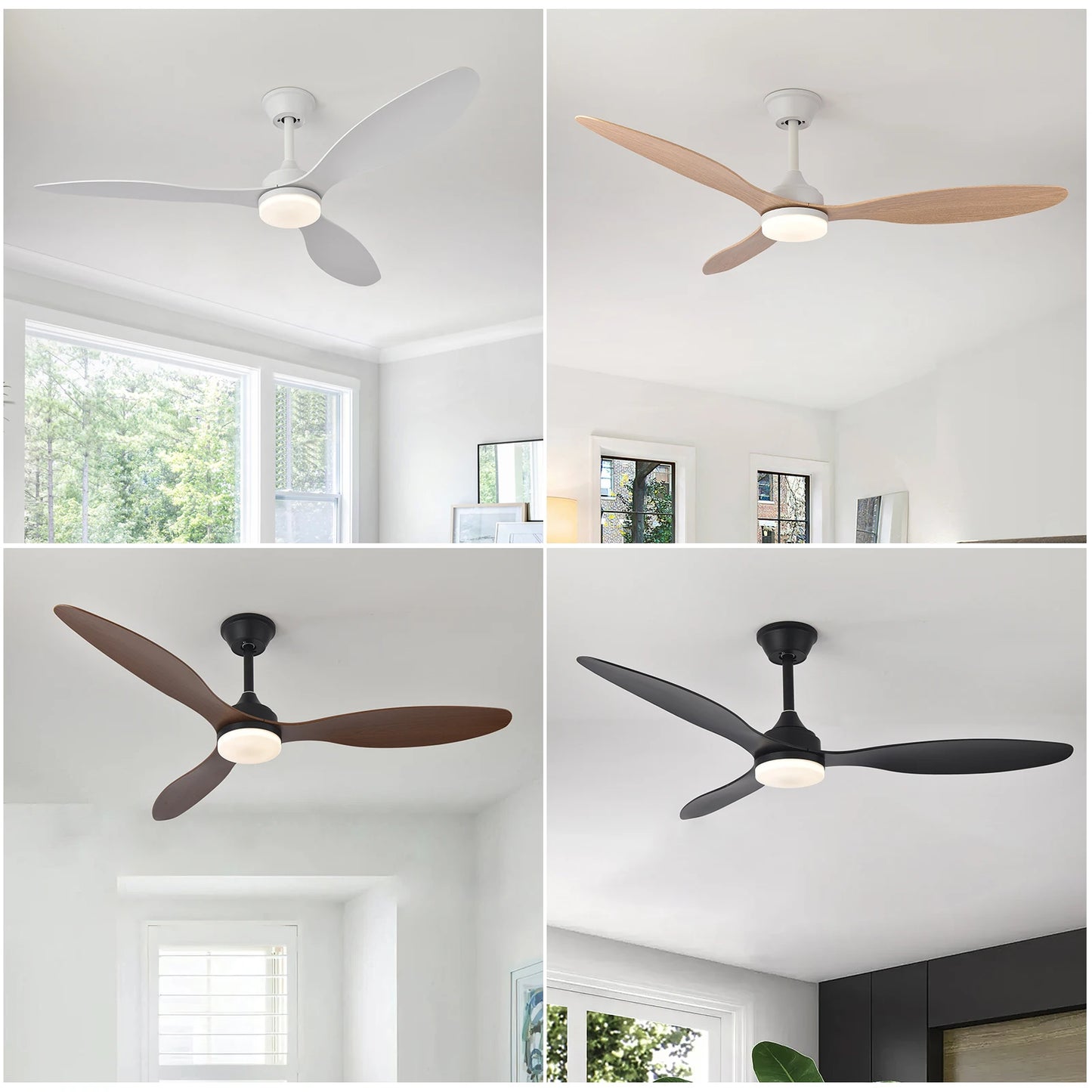 Tramontane, ventilateur de plafond à faible retombée, vue d'ensemble