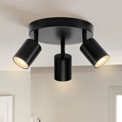 Spot LED GU10 éclairant un mur d'accent