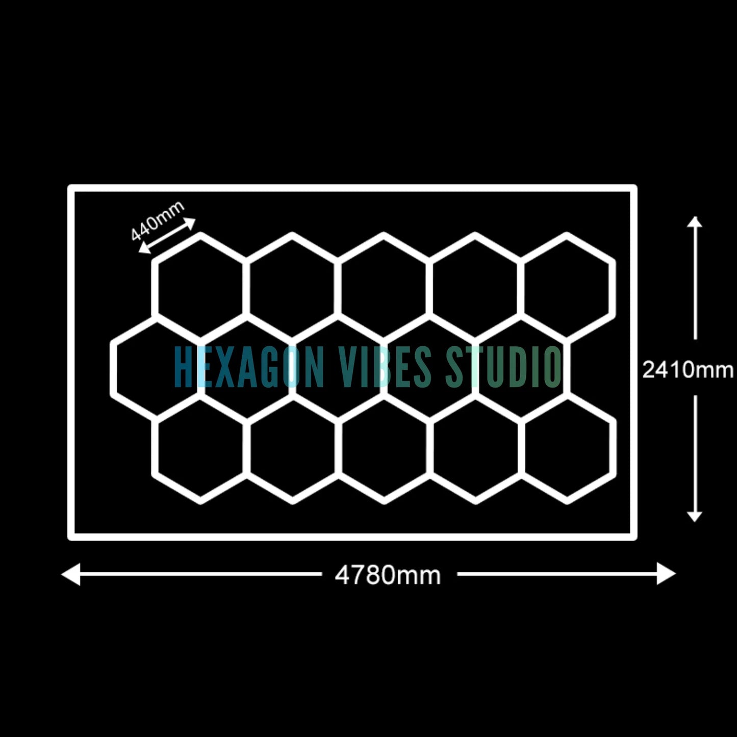 Plafonnier Hexagonal LED — Garage & Atelier, vue 15