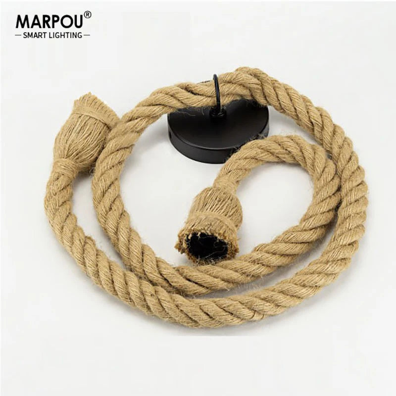 Cordage, monture de suspension en corde de chanvre
