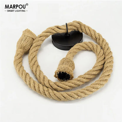 Cordage, monture de suspension en corde de chanvre