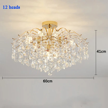Diadème, détail des pendeloques de cristal