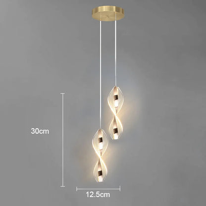 Épure, suspension géométrique en acrylique, vue d'ensemble