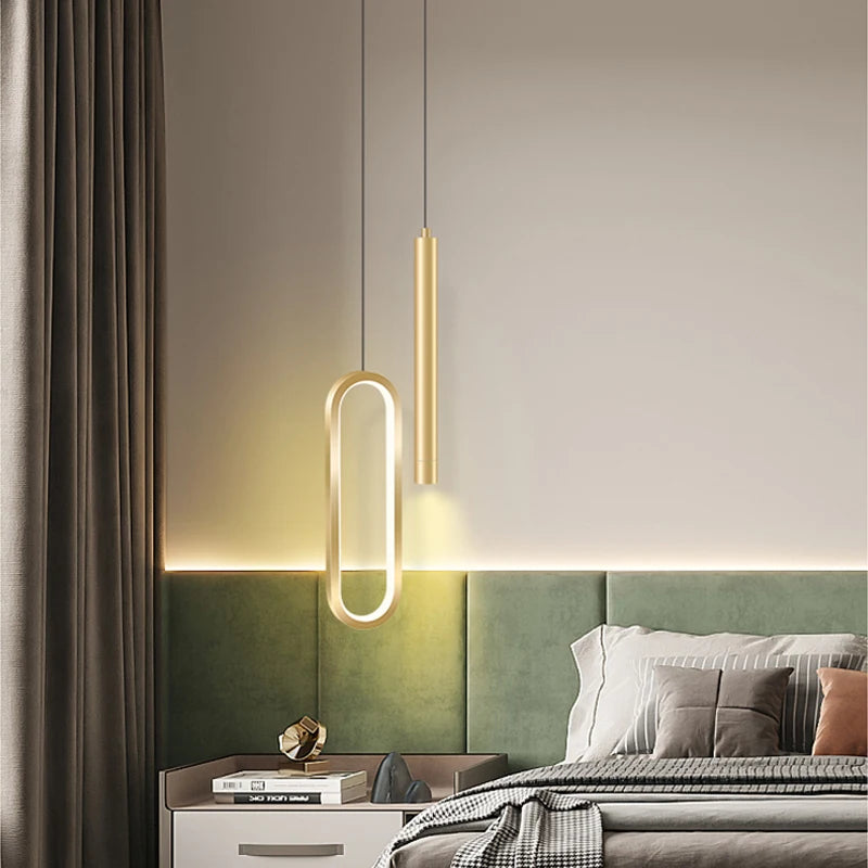 Halo — Suspension Double en Métal Laqué, vue 4