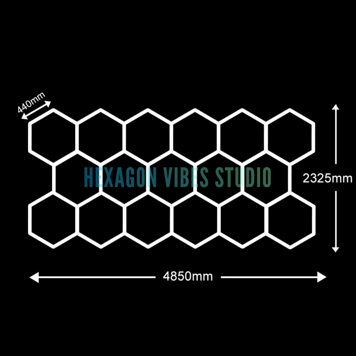 Plafonnier Hexagonal LED — Garage & Atelier, vue 22