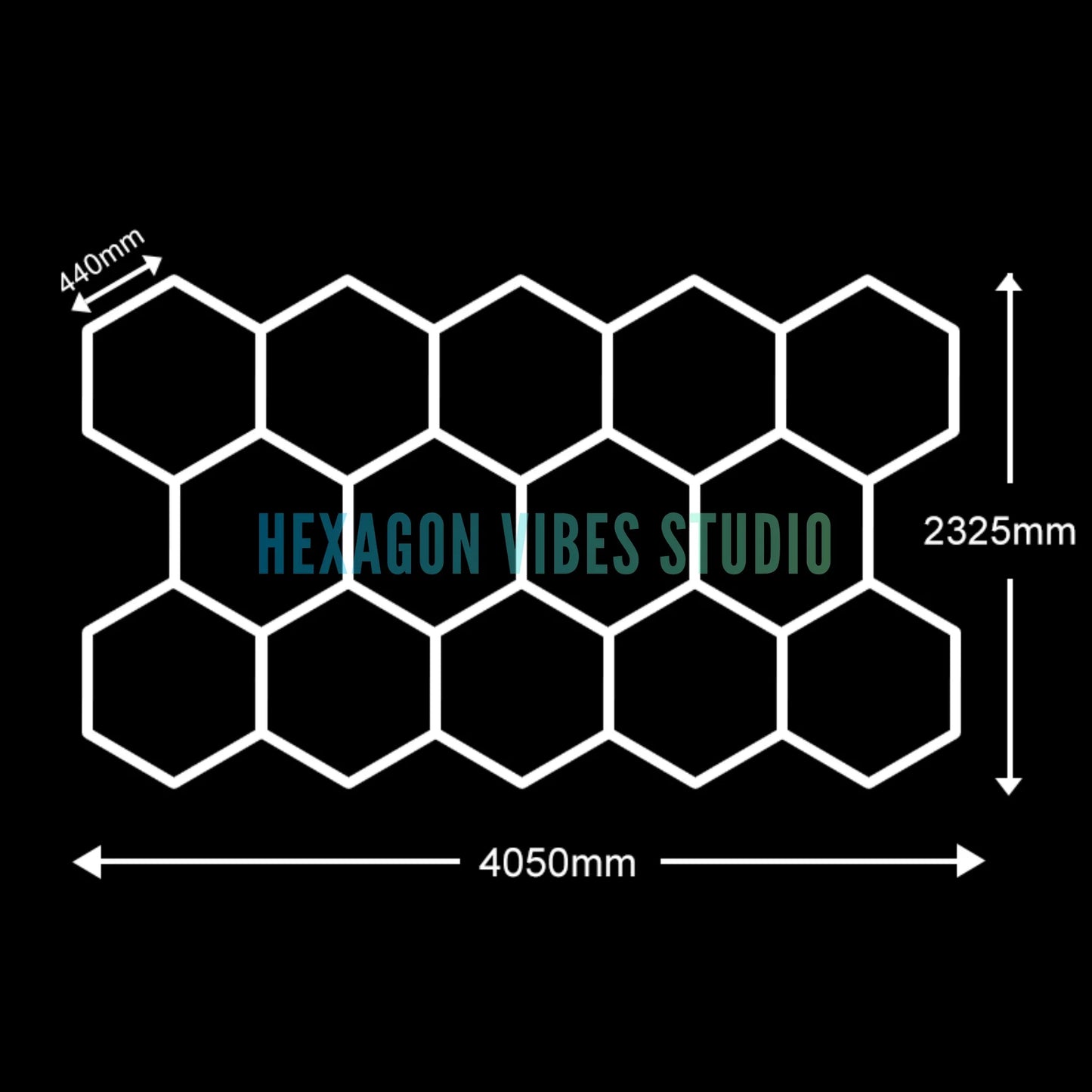 Plafonnier Hexagonal LED — Garage & Atelier, vue 20
