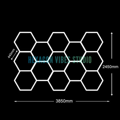 Plafonnier Hexagonal LED — Garage & Atelier, vue 28