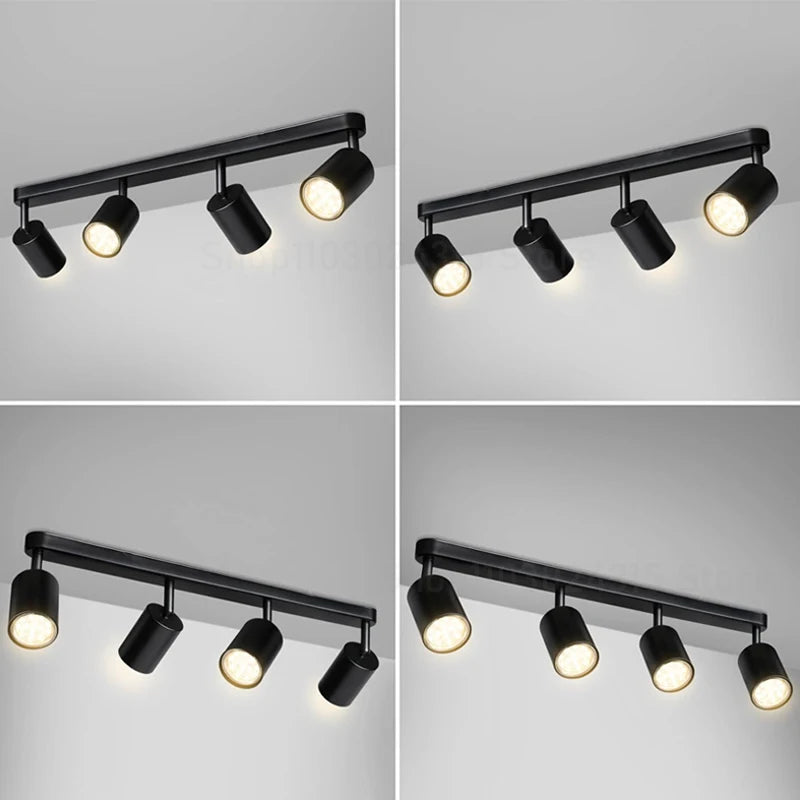 Spot LED GU10 éclairant un mur d'accent