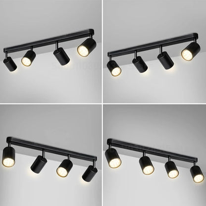 Spot LED GU10 éclairant un mur d'accent