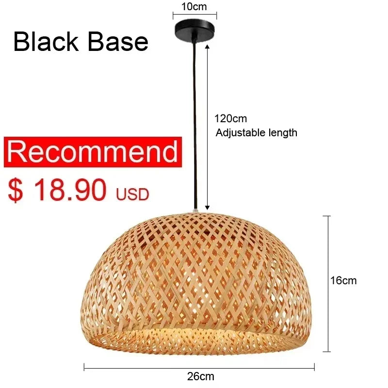 Osier — Suspension en Rotin Tressé, vue 14
