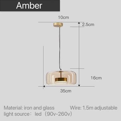 Ambre en lot de trois au-dessus d'un îlot