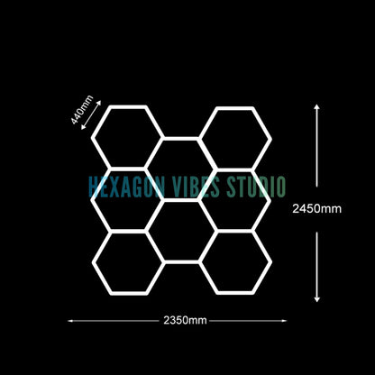 Plafonnier Hexagonal LED — Garage & Atelier, vue 12