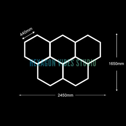 Plafonnier Hexagonal LED — Garage & Atelier, vue 24