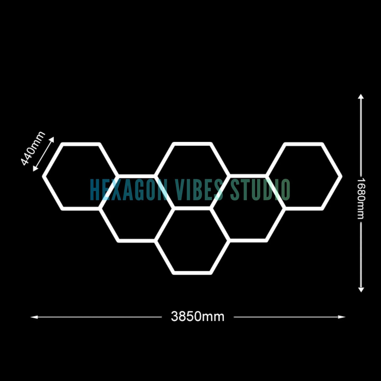 Plafonnier Hexagonal LED — Garage & Atelier, vue 27