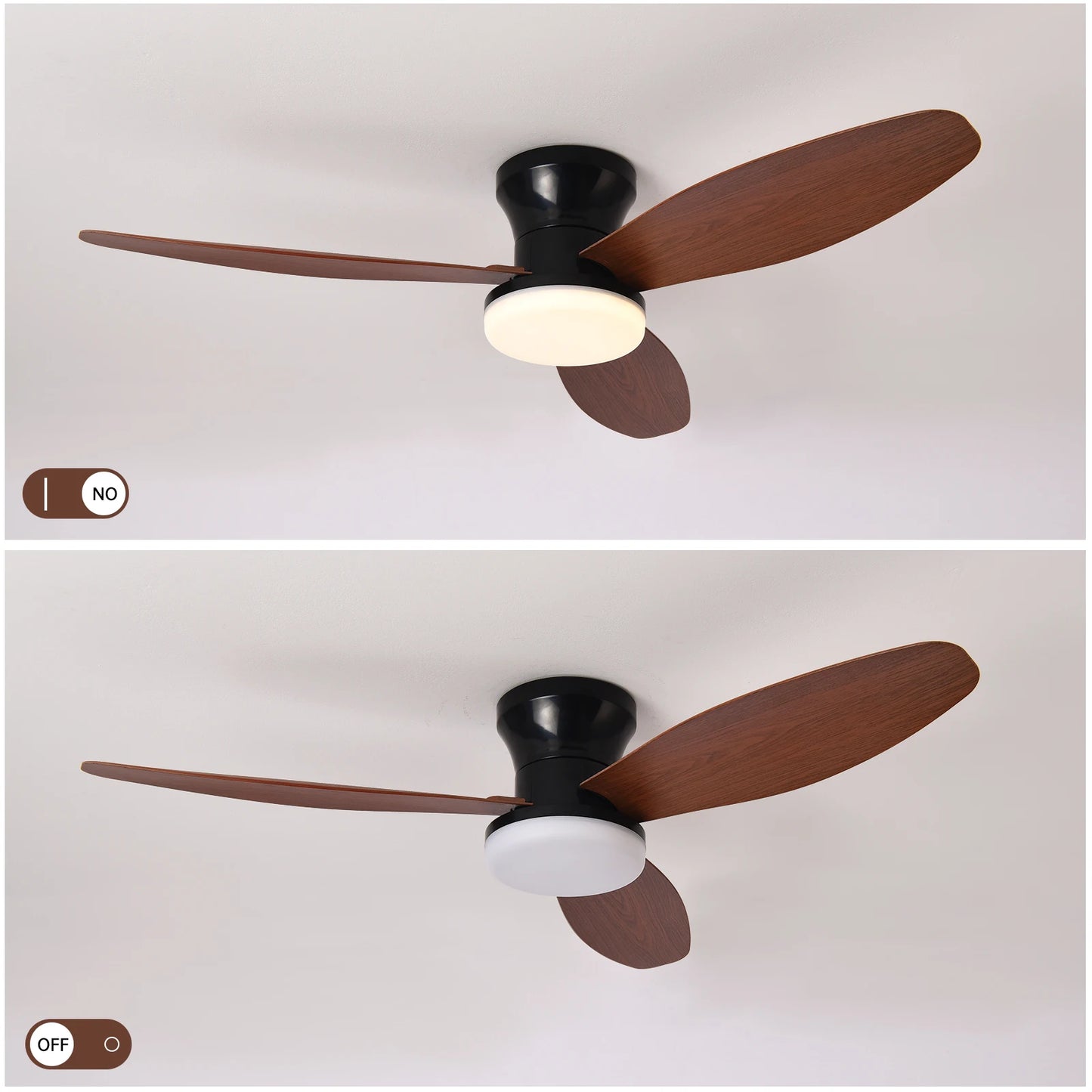 Sirocco allumé, LED trois teintes