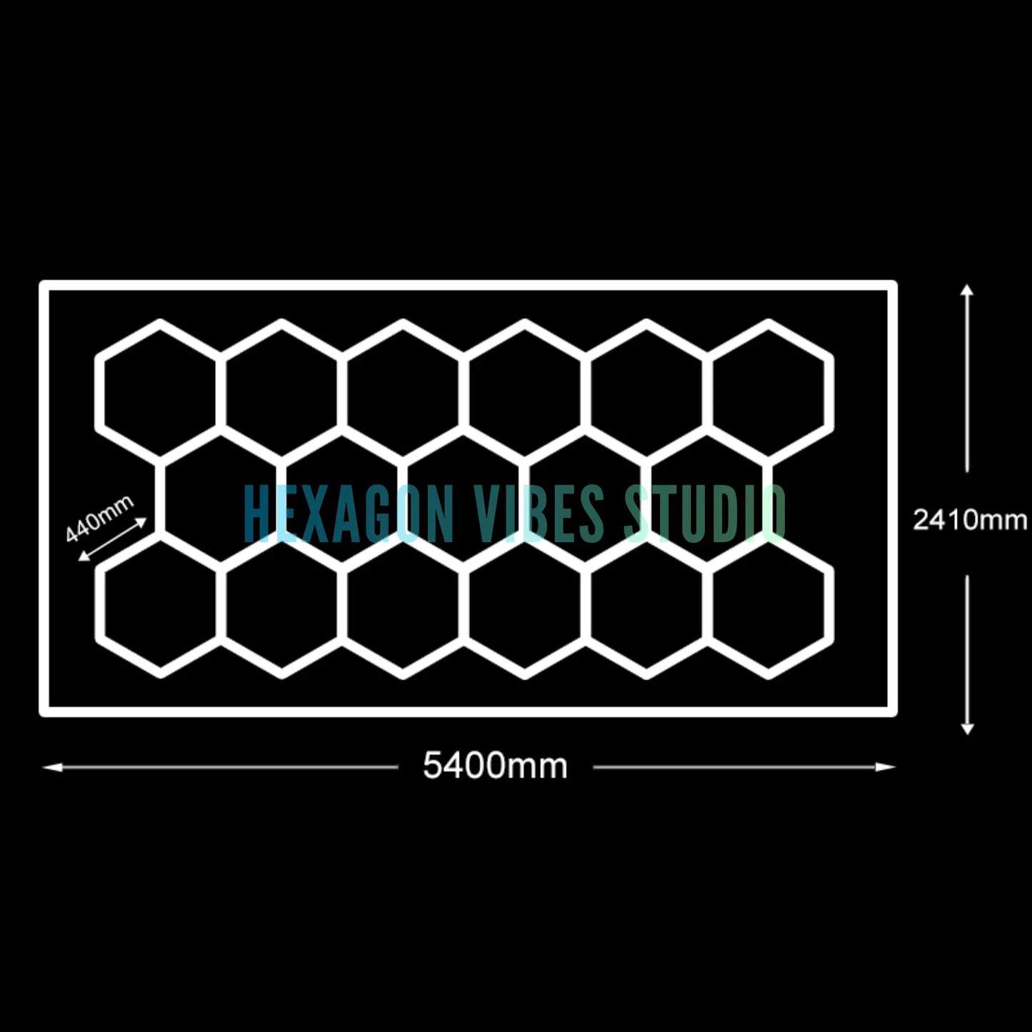 Plafonnier Hexagonal LED — Garage & Atelier, vue 10