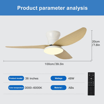 Norois, ventilateur de plafond de chambre, vue d'ensemble