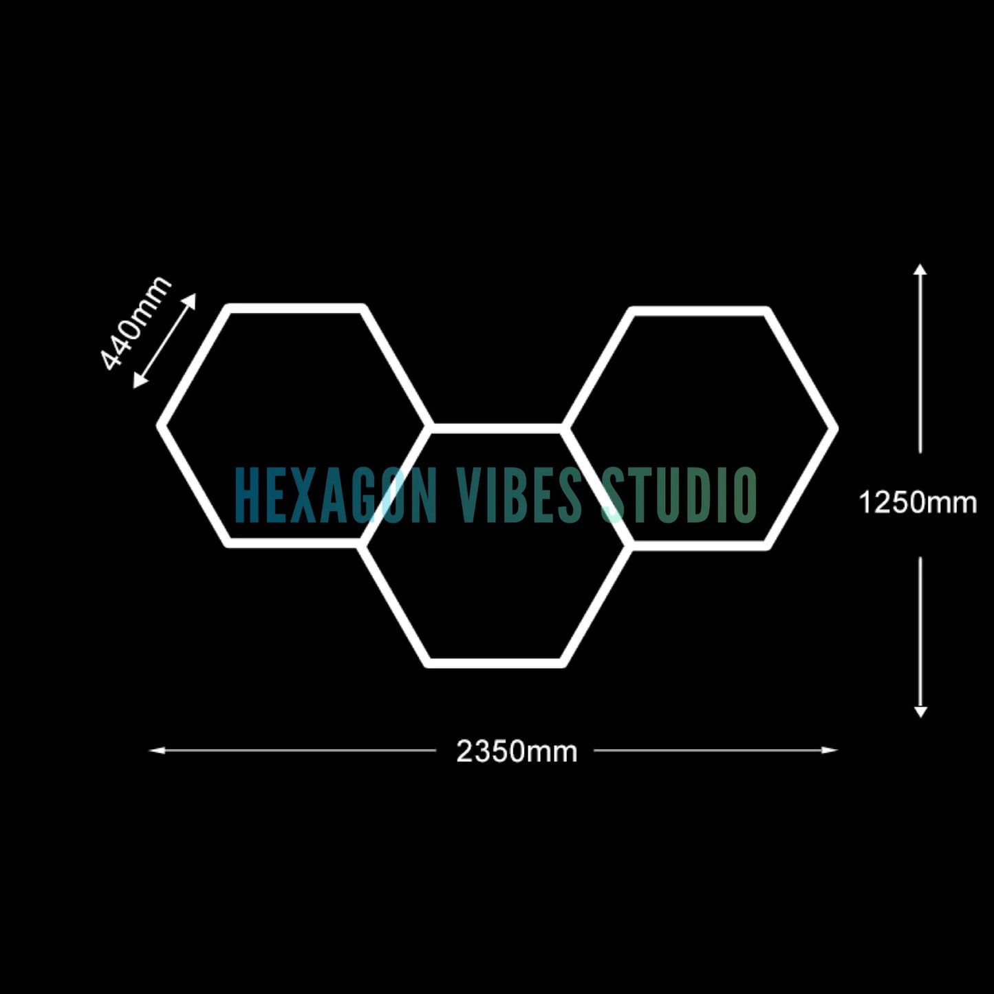 Plafonnier Hexagonal LED — Garage & Atelier, vue 11