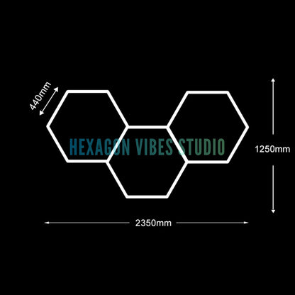 Plafonnier Hexagonal LED — Garage & Atelier, vue 11