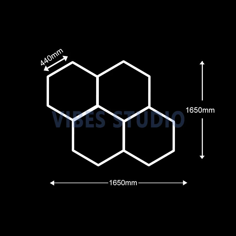 Plafonnier Hexagonal LED — Garage & Atelier, vue 8
