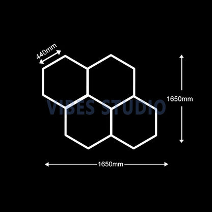 Plafonnier Hexagonal LED — Garage & Atelier, vue 8