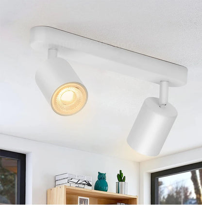 Spot LED GU10 au-dessus d'un plan de travail