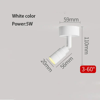 Spot LED, finition blanche