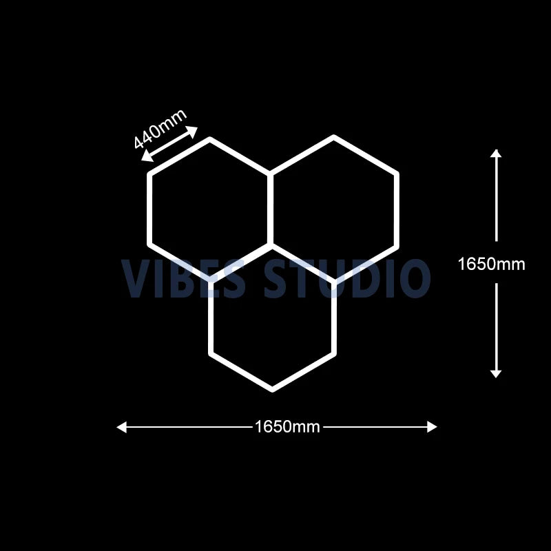 Plafonnier Hexagonal LED — Garage & Atelier, vue 23