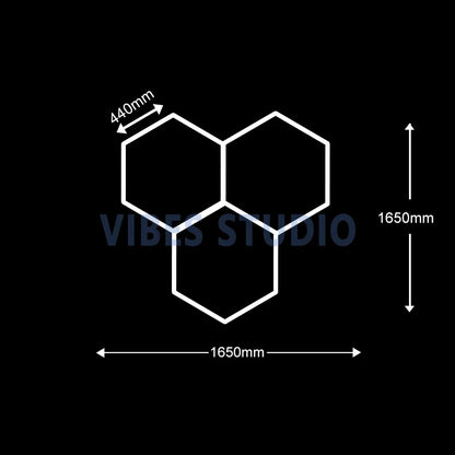 Plafonnier Hexagonal LED — Garage & Atelier, vue 23