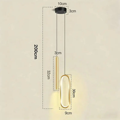 Halo — Suspension Double en Métal Laqué, vue 8