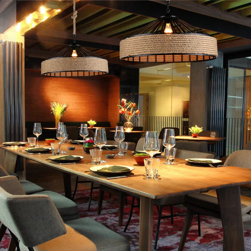 Nara — Suspension en Bambou & Rotin, vue 5