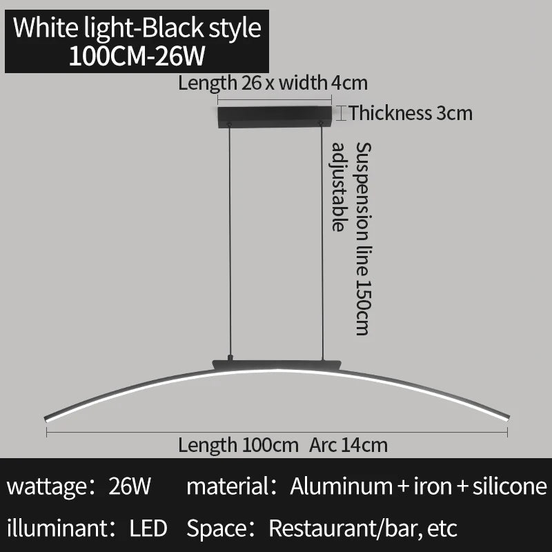 Arceau — Suspension Arc LED, vue 8