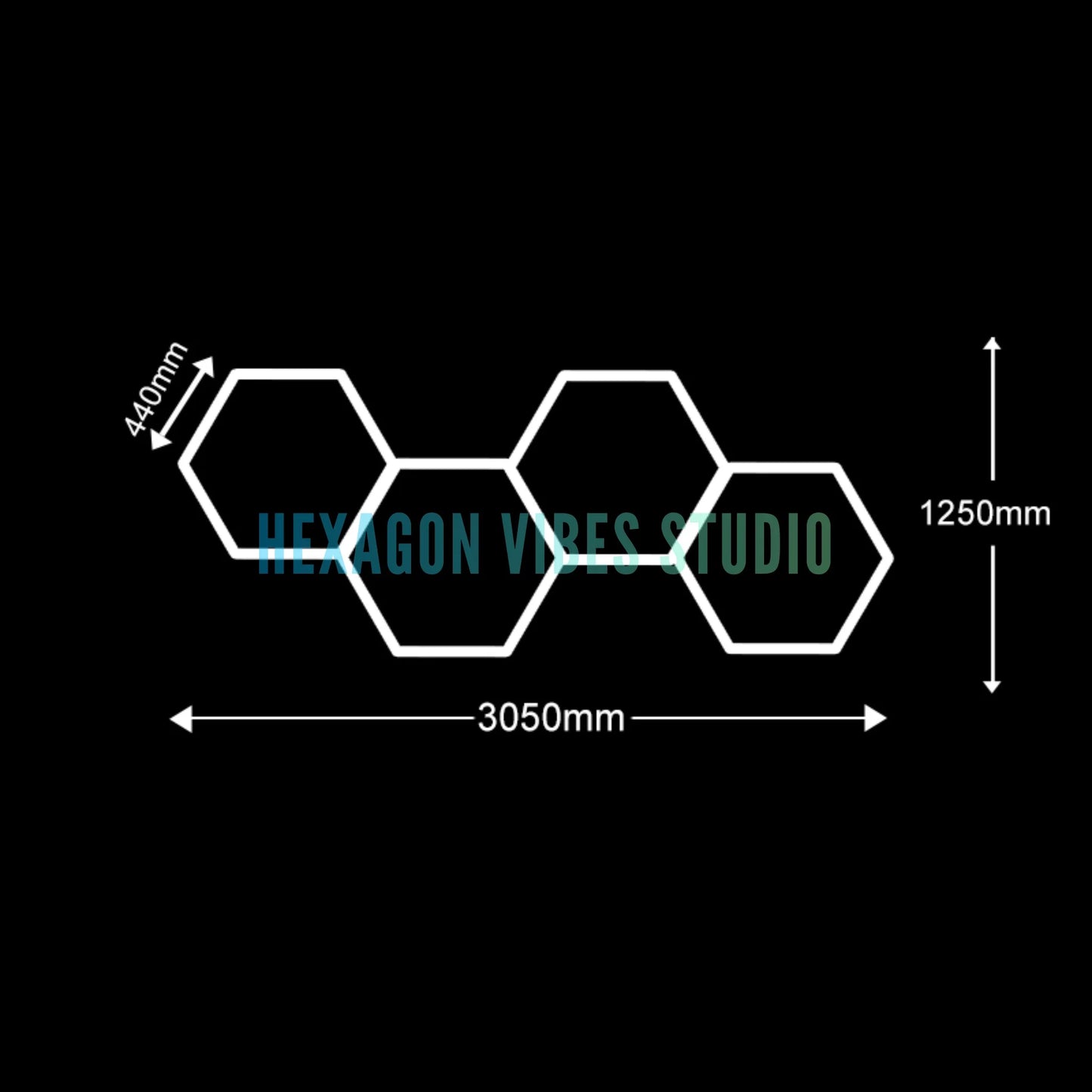 Plafonnier Hexagonal LED — Garage & Atelier, vue 9