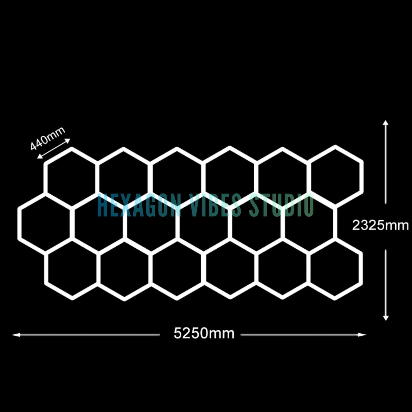Plafonnier Hexagonal LED — Garage & Atelier, vue 25