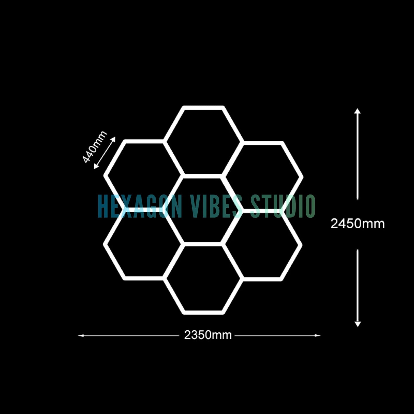 Plafonnier Hexagonal LED — Garage & Atelier, vue 26