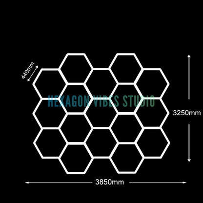 Plafonnier Hexagonal LED — Garage & Atelier, vue 35