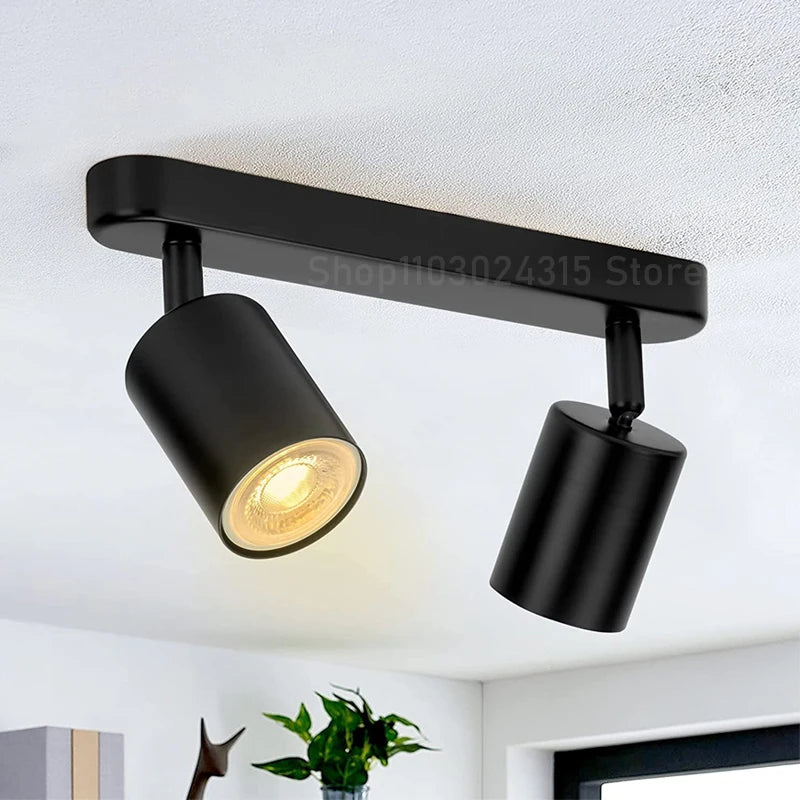 Spot LED GU10, détail de la rotule d'orientation