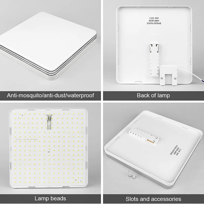Panneau LED, détail du diffuseur