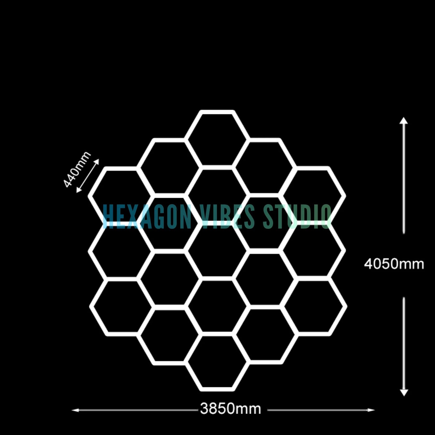 Plafonnier Hexagonal LED — Garage & Atelier, vue 29