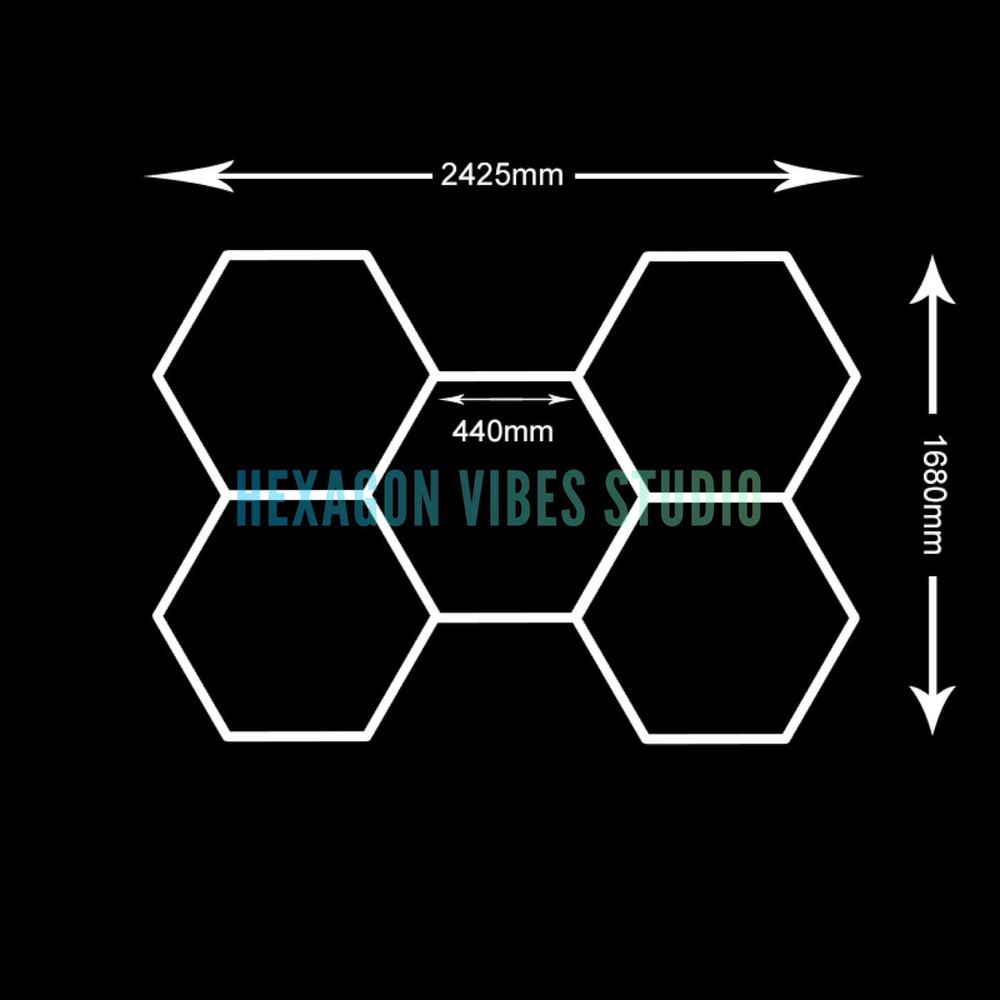 Plafonnier Hexagonal LED — Garage & Atelier, vue 33
