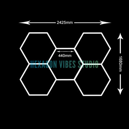 Plafonnier Hexagonal LED — Garage & Atelier, vue 33