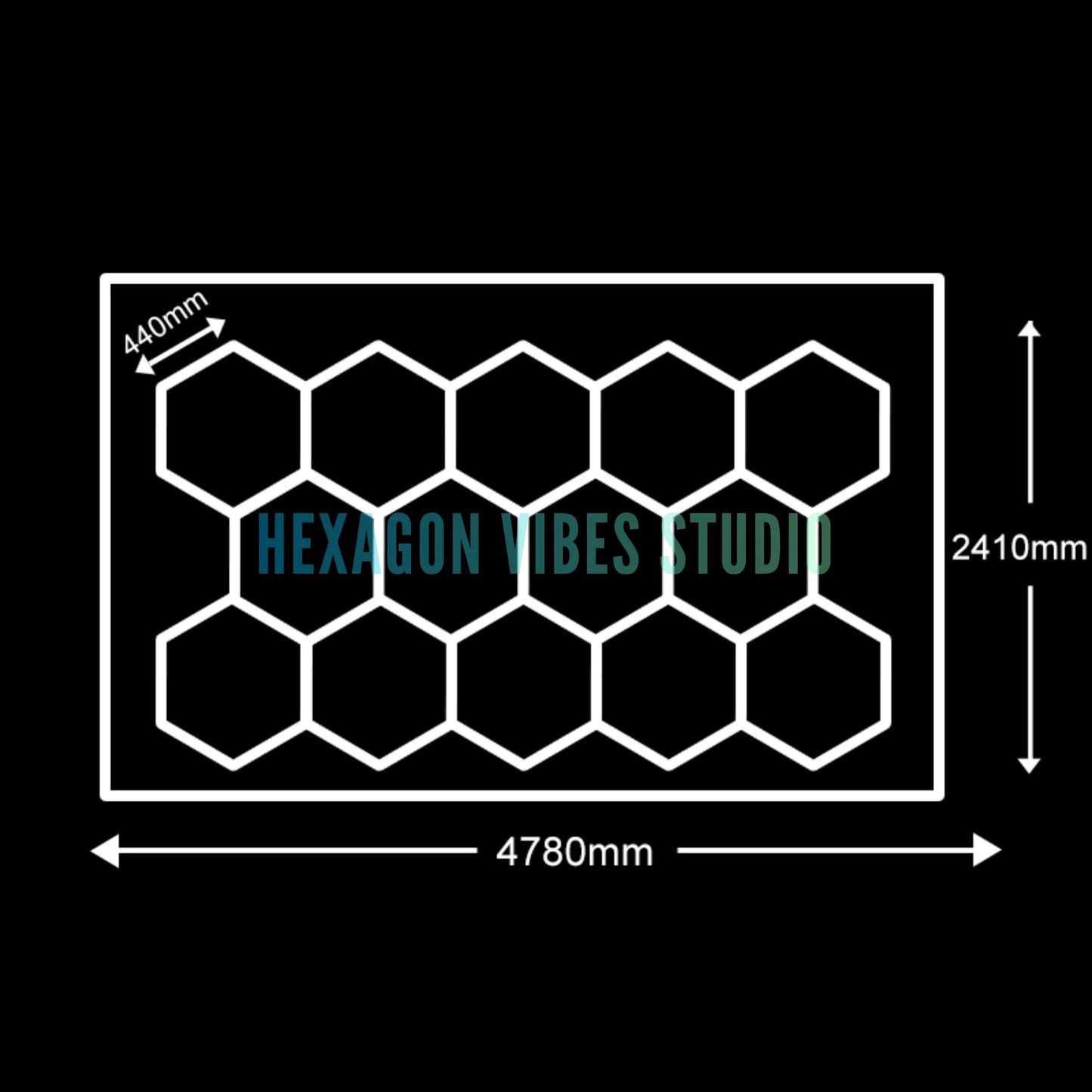 Plafonnier Hexagonal LED — Garage & Atelier, vue 36