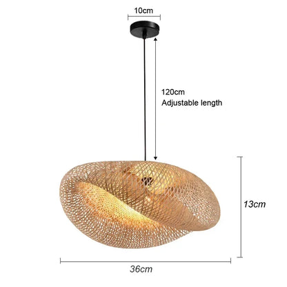 Osier — Suspension en Rotin Tressé, vue 15