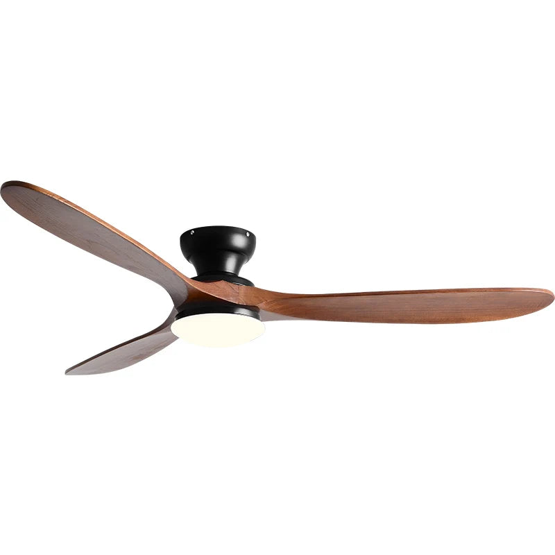 Mistral, ventilateur de plafond en bois massif, vue d'ensemble